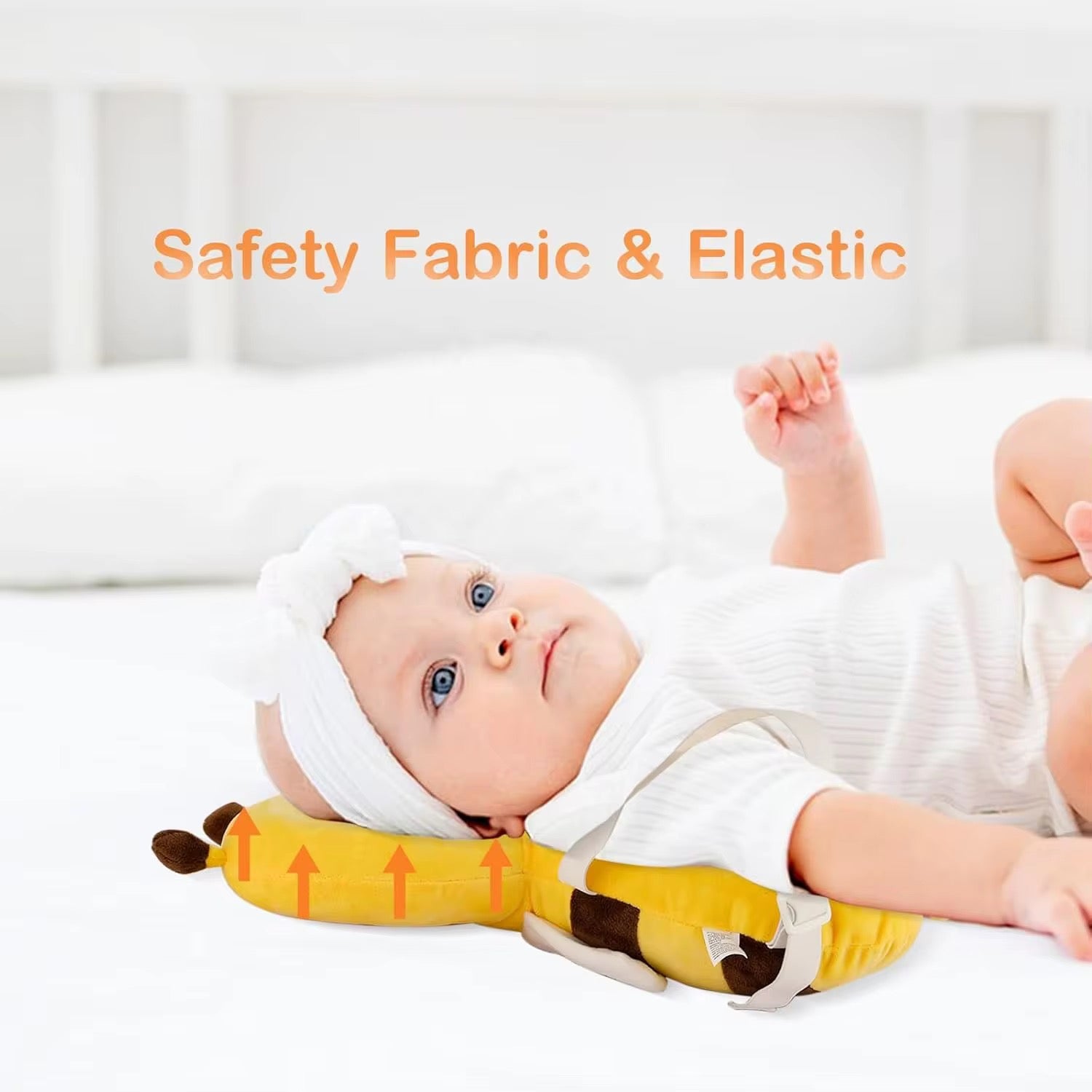 Pernă tip Rucsac Protecție Antilovituri pentru Bebeluși – Model Albină Drăgălașă - bebiti.ro