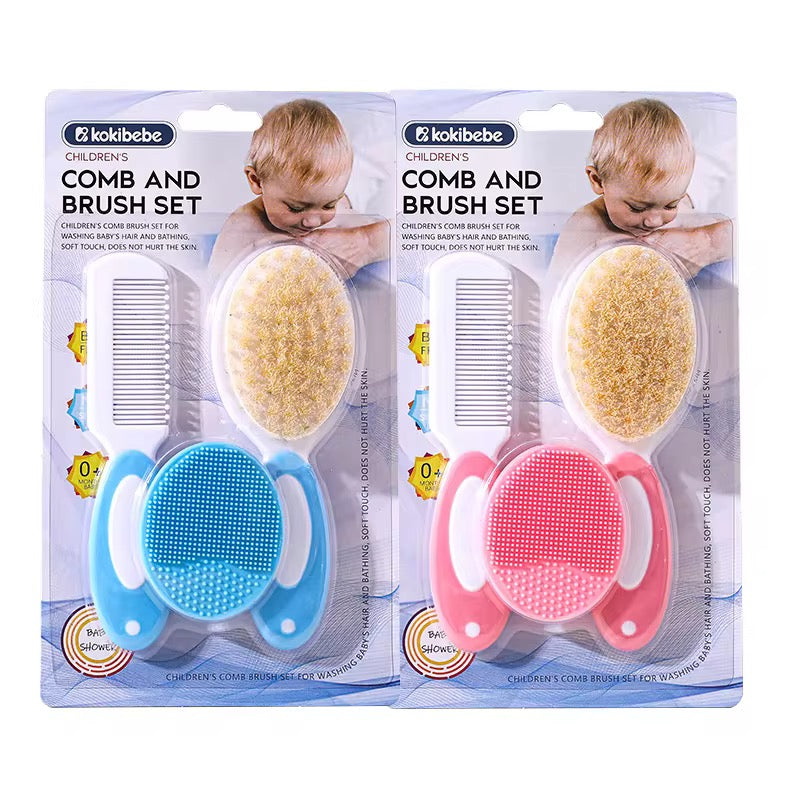 Set Perie și Pieptene pentru Bebeluși Kokibebe – Îngrijire delicată de la prima șuviță