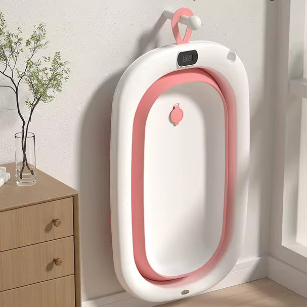 Cadă pliabilă pentru bebeluși cu suport ergonomic și perniță moale - bebiti.ro