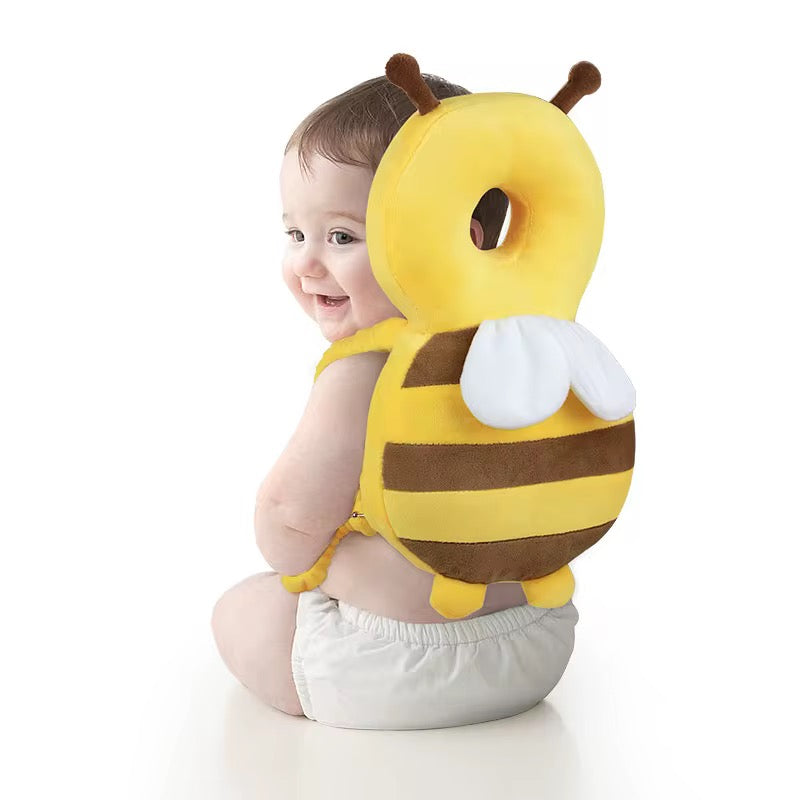 Pernă tip Rucsac Protecție Antilovituri pentru Bebeluși – Model Albină Drăgălașă - bebiti.ro