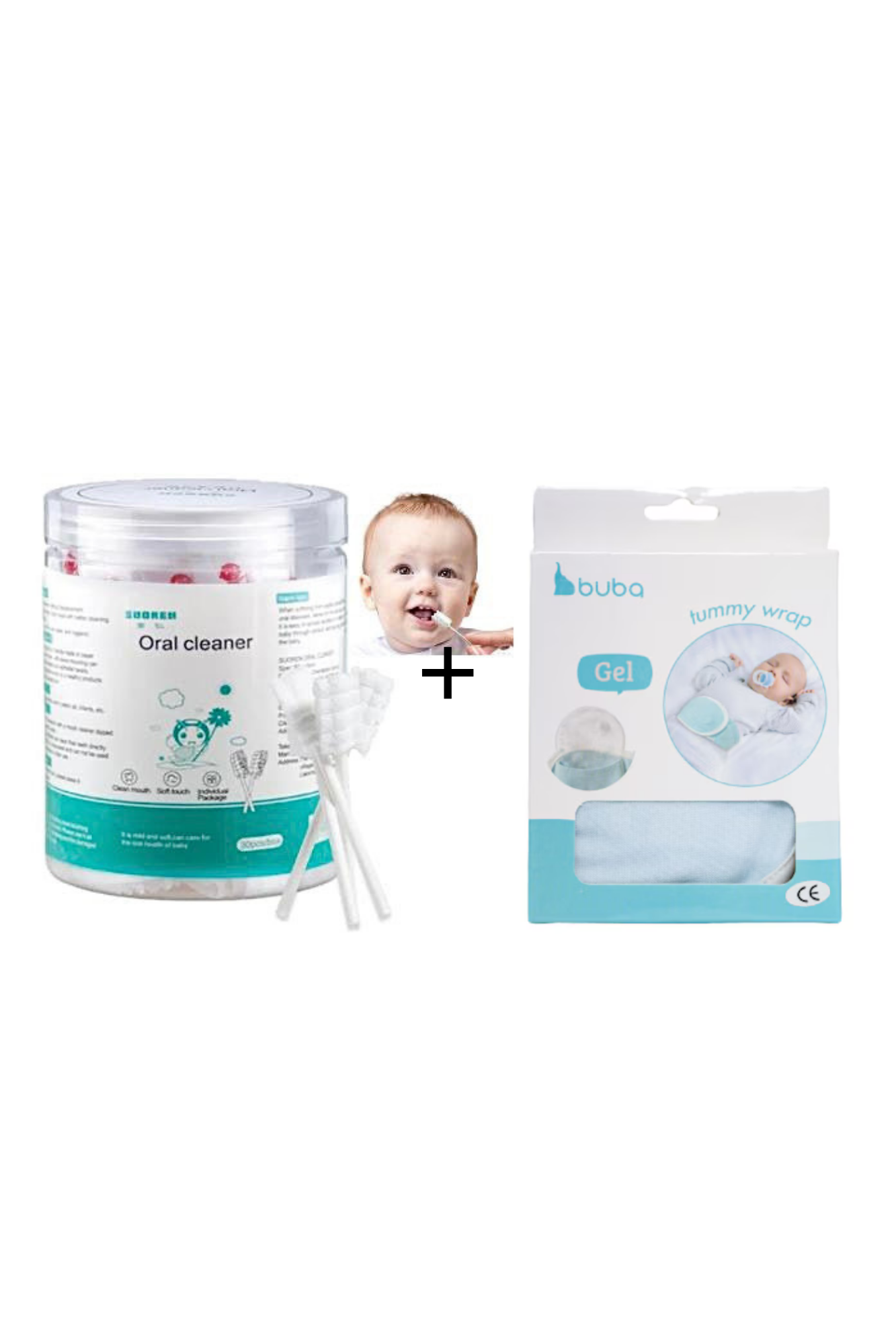 Set Îngrijire Bebeluș – Curățare Orală + Centură cu Gel pentru Colici - bebiti.ro