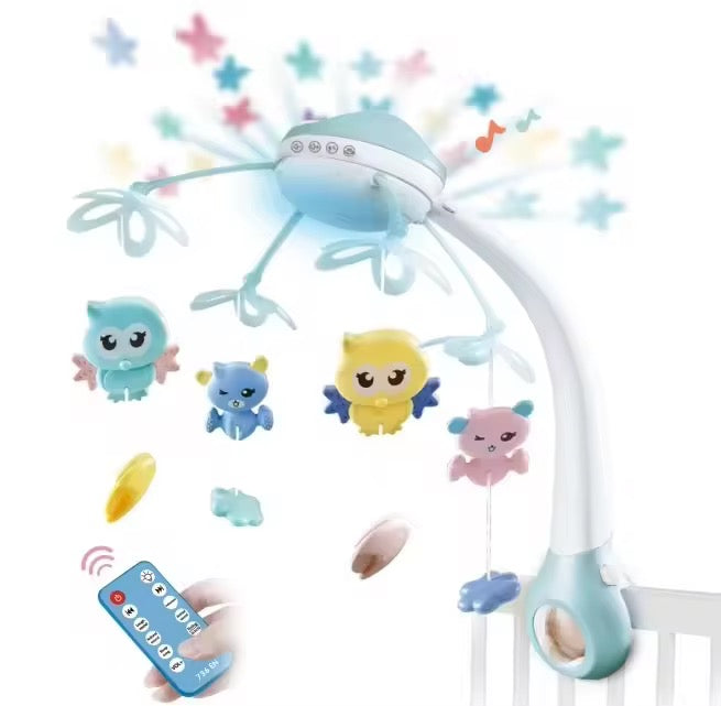 Carusel Muzical Proiector cu Jucării Bufnițe – Liniște și Magie pentru Somnul Bebelușului - bebiti.ro