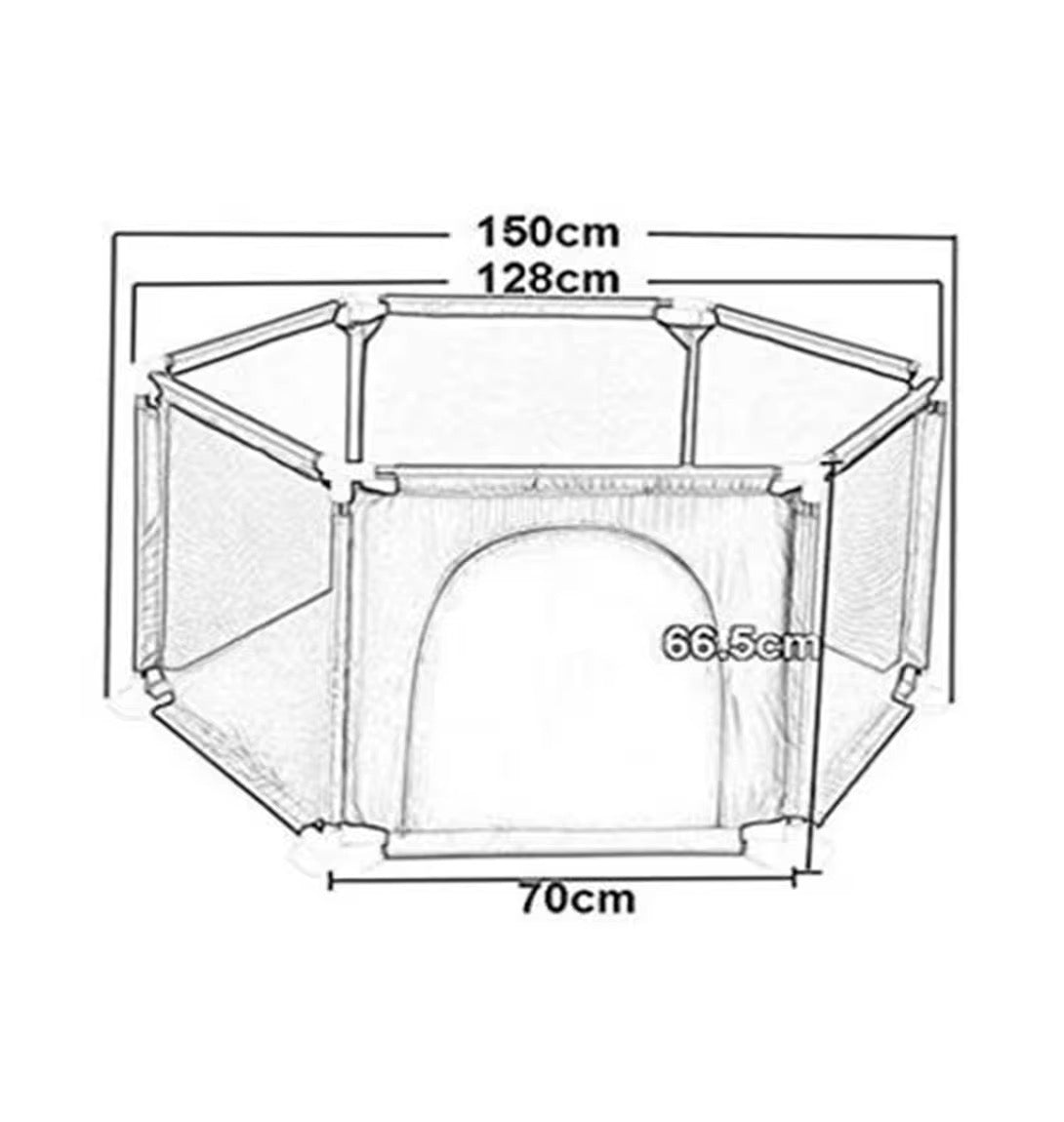 Țarc de Joacă pentru Copii + 30 Bile Colorate | Siguranță și Distracție Acasă sau în Aer Liber - bebiti.ro