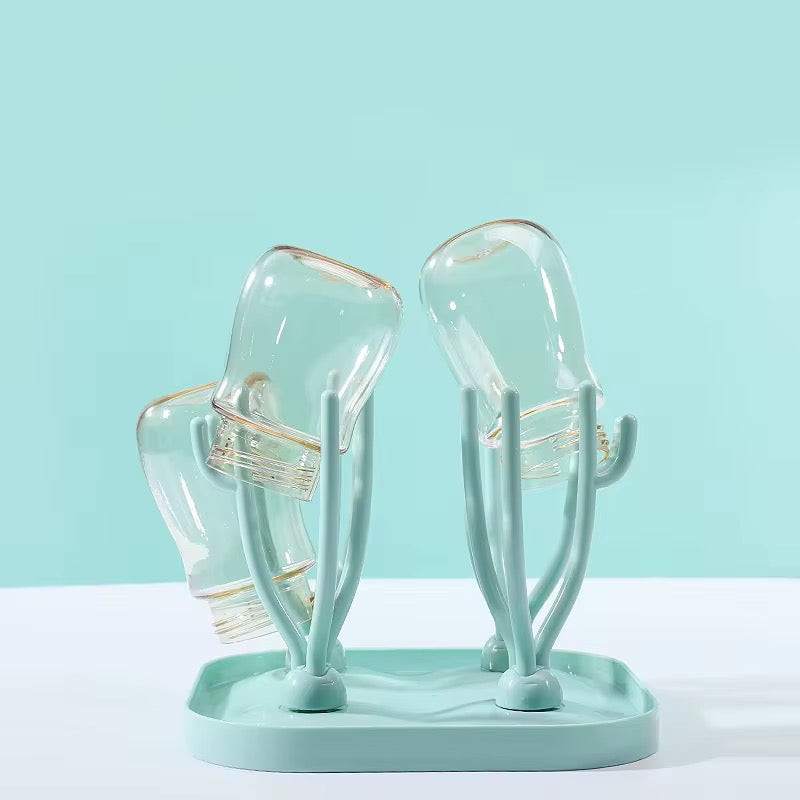 Suport Uscare Biberoane & Accesorii – Design Compact, Igienic și Colorat - bebiti.ro