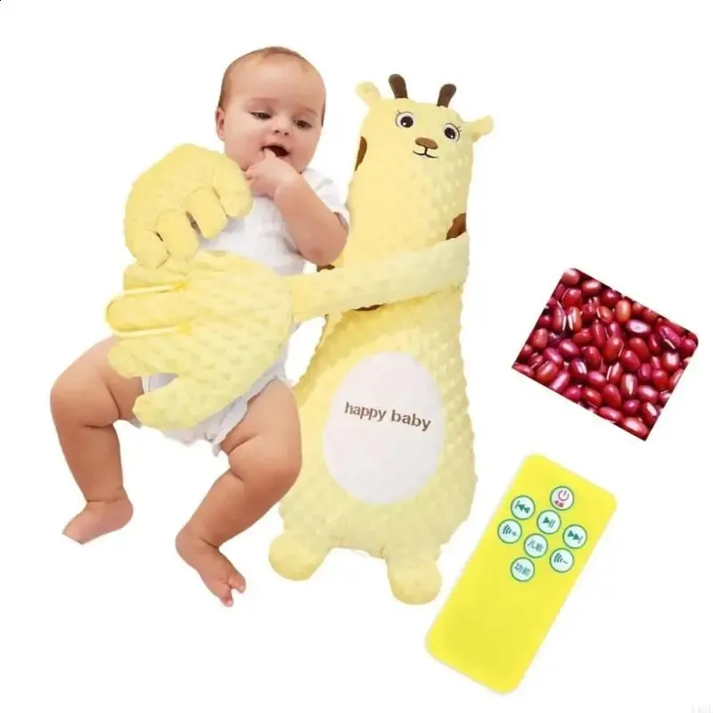 Pernă Giraffă Hipnotică „Happy Baby” – Jucărie Îmbrățișătoare cu Sunete