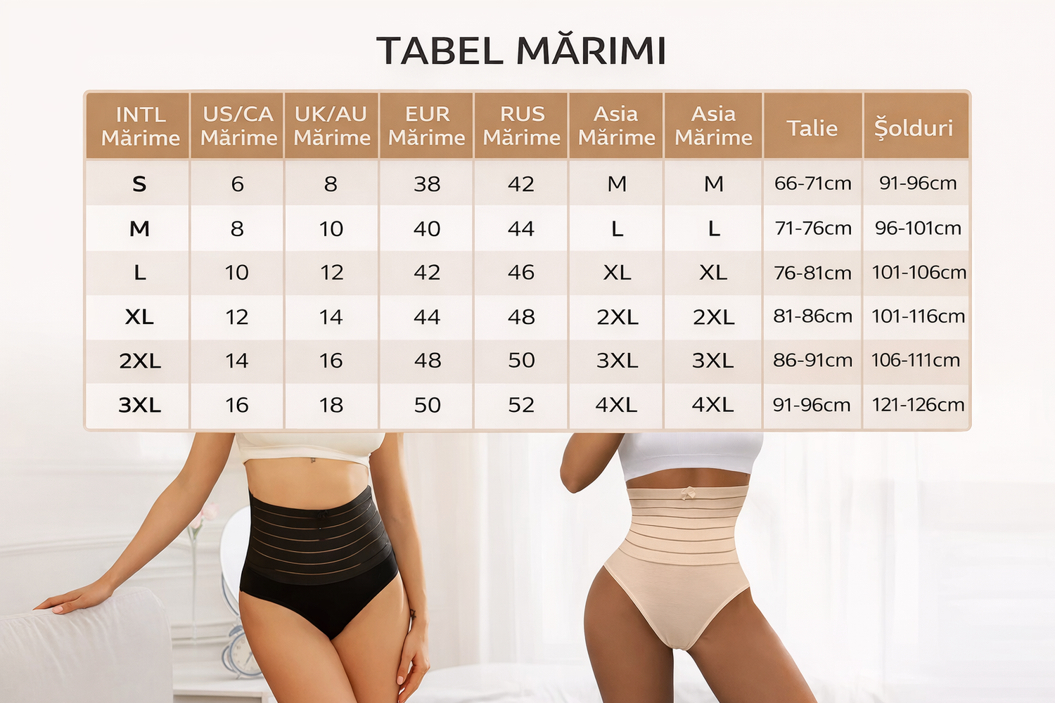 Chilot modelator cu talie înaltă – efect de subțiere și susținere abdominală - bebiti.ro
